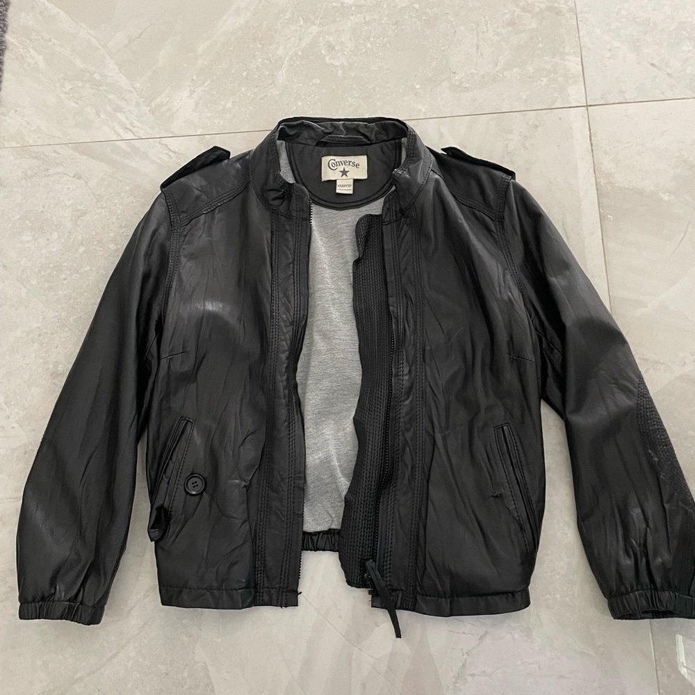 Converse Leather Moto Jacket